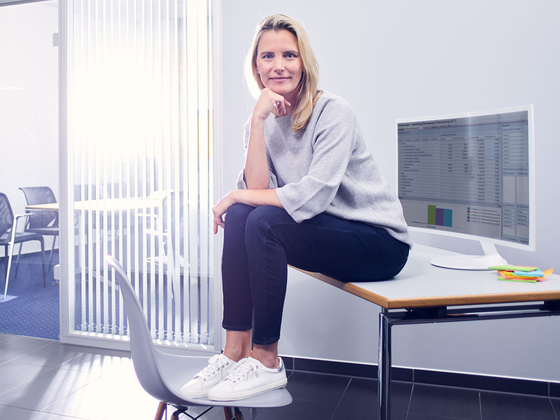 Frau im New Leadership Training