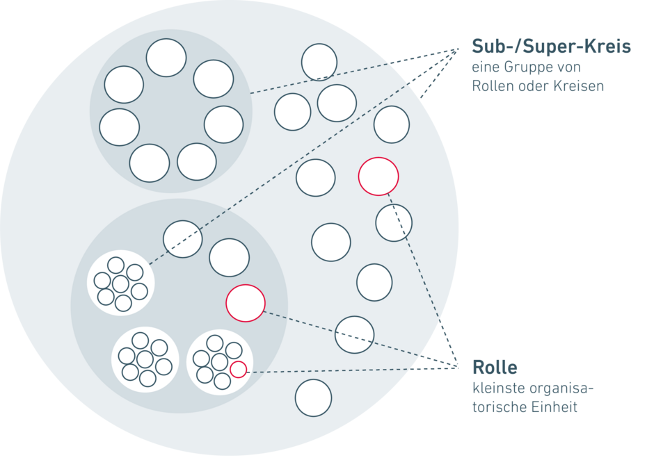 Hierarchielose Organisation oder teambasierte Organisation, Holokratie Beispiel